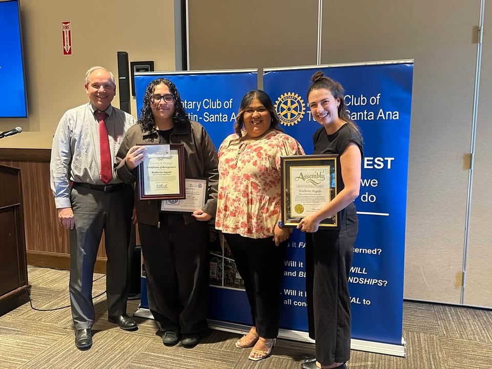 On Thursday, October 8, our Rotary Club had the pleasure of recognizing two outstanding students…
